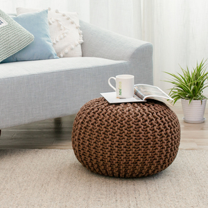 KAANG卡昂地毯/北欧纯手工编织坐凳现代简约沙发坐墩茶几客厅坐凳