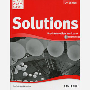 现货 牛津高中教材Solutions第二版Pre-Intermediate初中级练习册附CD