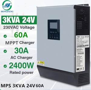 太阳能控制逆变器一体机3KW光伏离网发电储能系统24V转220V 60A
