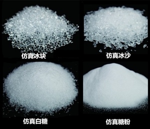 微缩食玩粘土纸黏土蛋糕软陶装饰物 仿真冰块糖粒碎椰蓉巧克力碎