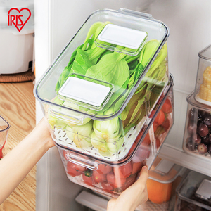 爱丽思冰箱收纳盒抽屉式厨房食品果蔬鸡蛋速食保鲜冷藏冷冻储存盒