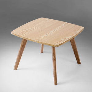 简约北欧边几正方形小茶几简欧沙发角几角桌简易矮边桌实木咖啡桌