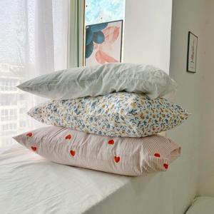 定制纯棉单人枕头套大号50*80适宜60x90家用超大枕套酒店枕罩单个