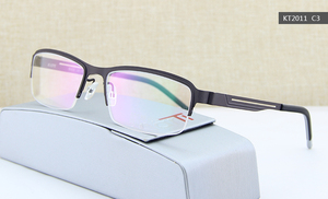 德国进口KlarTi克拉钛眼镜架纯钛半框男女款半框近视镜架轻KT2011