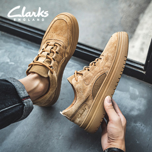 Clarks其乐男鞋低帮复古反毛皮鞋真皮潮流百搭板鞋休闲运动工装鞋