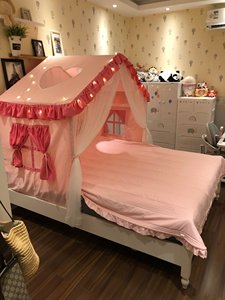 慕青定制儿童帐篷室内公主床上蚊帐玩具屋分床神器女孩超大房子