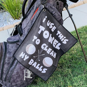 MELELINKS高尔夫清洁毛巾高尔夫爱好者礼物清洁我的高尔夫球 球杆