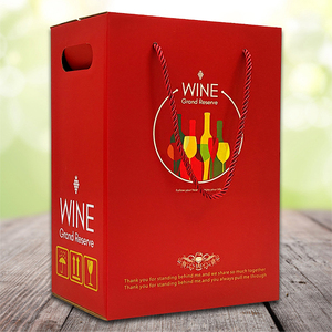 樱秦R6红酒包装盒六支装红酒纸盒6瓶红色葡萄酒盒礼盒 现货可定制