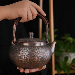 铜壶烧水茶壶仿古色泡茶煮茶器手工纯铜加厚家用功夫茶具套装