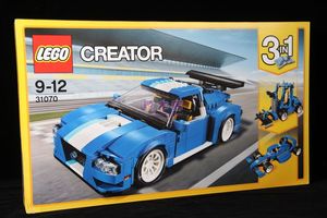 lego乐高积木儿童益智拼装玩具 创意百变 涡轮履带赛车 31070