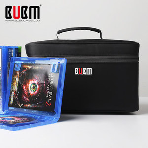 特价BUBM游戏碟片收纳盒ps5 ps4pro游戏光碟包xbox游戏光盘整理盒