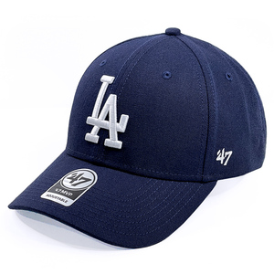 经典款深蓝色47正品棒球帽 LA大标NY硬顶遮阳潮鸭舌帽子男女