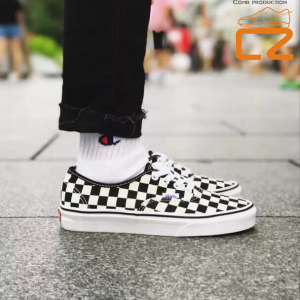 成长球鞋 VANS AUT 男女黑白粉棋盘低帮格帆布鞋 VN-0W4NDI0