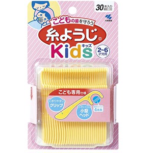 日本制小林制药宝宝儿童牙线棒牙签剔牙刷牙缝刷30支2岁到6岁用