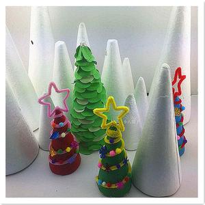 圣诞节泡沫球圆锥体保丽龙球圆环大小号熊DIY手工制作材料装饰树