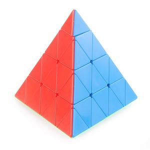 奇艺宜生四阶金字塔魔方异形三角形专业高阶难度4阶益智玩具顺滑