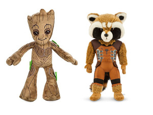 原单漫威 银河护卫队2 树人宝宝 格鲁特 Groot 浣熊毛绒公仔玩具