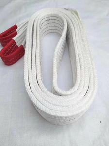 吊装带国标白色扁平吊带起重吊带双扣环形工业起重吊带3吨5吨