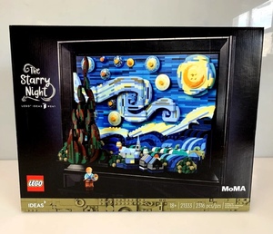 LEGO乐高IDEAS系列21333梵高星空画男孩积木艺术挂饰益智拼搭玩具