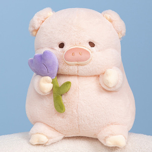 可爱猪猪抱枕公仔毛绒玩具安抚布娃娃玩偶小猪520情人节生日礼物