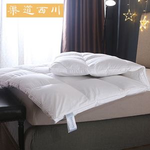 日本渠道羽绒床垫加厚10cm五星酒店床褥95白鹅绒单人双人1.8米床
