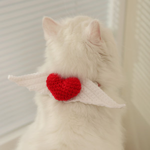 猫咪围脖圣诞宠物可爱针织项圈小猫狗狗围兜装饰饰品猫猫围巾衣服