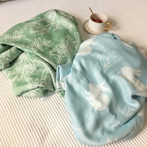 新品透气柔软提花双层竹纤维春夏盖毯空调毯单件竹纤维毯子凉感毯