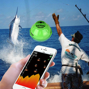 鱼探wifi手机智能探鱼器声纳无线测鱼器可视钓鱼器找鱼器鱼群探测