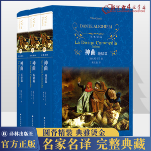 神曲 全套共3册 精装正版现货 经典译林系列 但丁原著 天堂篇 地狱篇 炼狱篇 世界名著 学生课外书书籍  中小学生课内外阅读