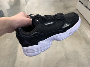 阿迪达斯 ADIDAS FALCON 黑白 男经典休闲鞋老爹鞋 B28129