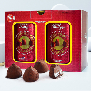 MATHEZ摩太紫松露巧克力礼盒装法国进口曼斯零食520情人节礼物