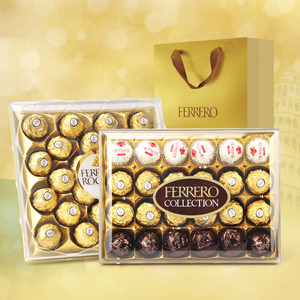 费列罗巧克力24粒礼盒装网红零食金沙进口六一儿童节礼物送男友