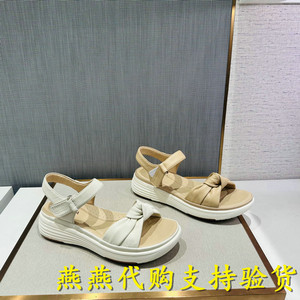 专柜正品Senda/森达2023年夏款时尚厚底休闲舒适女凉鞋SLV02 BL3