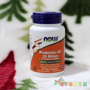 *喵小菲*Now Foods Probiotic-10 25Billion猫狗益生菌250亿 50粒