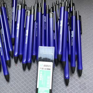 得培力圆珠笔按压式中油笔a2水感顺滑油笔按动中性油笔0.7三角杆