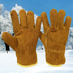 冷库防冻手套耐低温防寒防水液氮干冰lng加气加厚保暖皮手套防寒