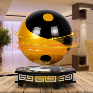 磁悬浮八卦太极球摆件3d立体发光自转家居客厅办公室桌面装饰礼品