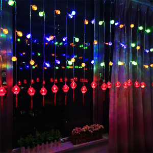 新年装饰灯led发光红灯笼挂饰中国结彩灯春节吊灯饰室内阳台挂件