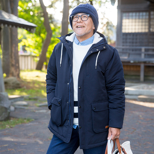 清仓中老年棉衣男加绒加厚爸爸冬装外套显年轻中长款棉服老年人