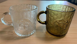 星巴克琥珀杯 第一代 玻璃水杯 绝版收藏 全新正品