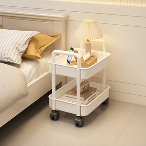 床头柜简约现代卧室床边小型可移动置物架家用沙发迷你边几小柜子
