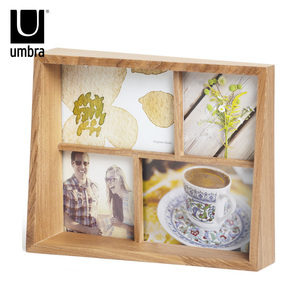 Umbra组合相框欧式创意像框摆台简约客厅卧室实木现代组合相片架