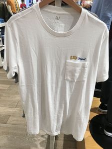 Gap男装纯棉短袖T恤夏季471903 2019新款logo印花男士休闲上衣