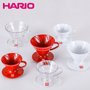 日本进口HARIO手冲咖啡过滤杯  V60锥形树脂滴滤杯分享壶套装VDS