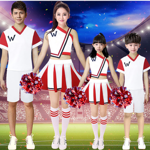 儿童啦啦操服装演出服六一拉拉队舞蹈表演服比赛男女孩啦啦队服装
