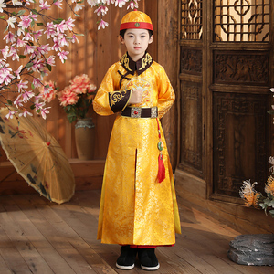 儿童古装清朝贝勒太子皇帝宫廷阿哥龙袍服装男童少爷舞台演出服装