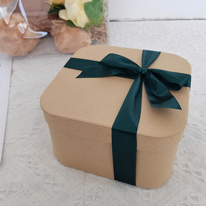 特硬方形圆角牛皮纸盒伴手礼盒子礼物礼品盒包装饼干盒烘焙包装