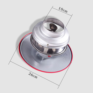 室外烤火炉柴火炉 炉子烟管抽烟机 抽风机防雨帽排烟机直径10厘米