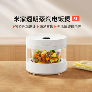 小米米家透明蒸汽电饭煲家用大容量内胆炖汤蒸饭多功能智能电饭锅
