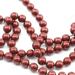 奥地利施华洛5810-538全孔波尔多红水晶珍珠DIY手缝串珠圆散珠